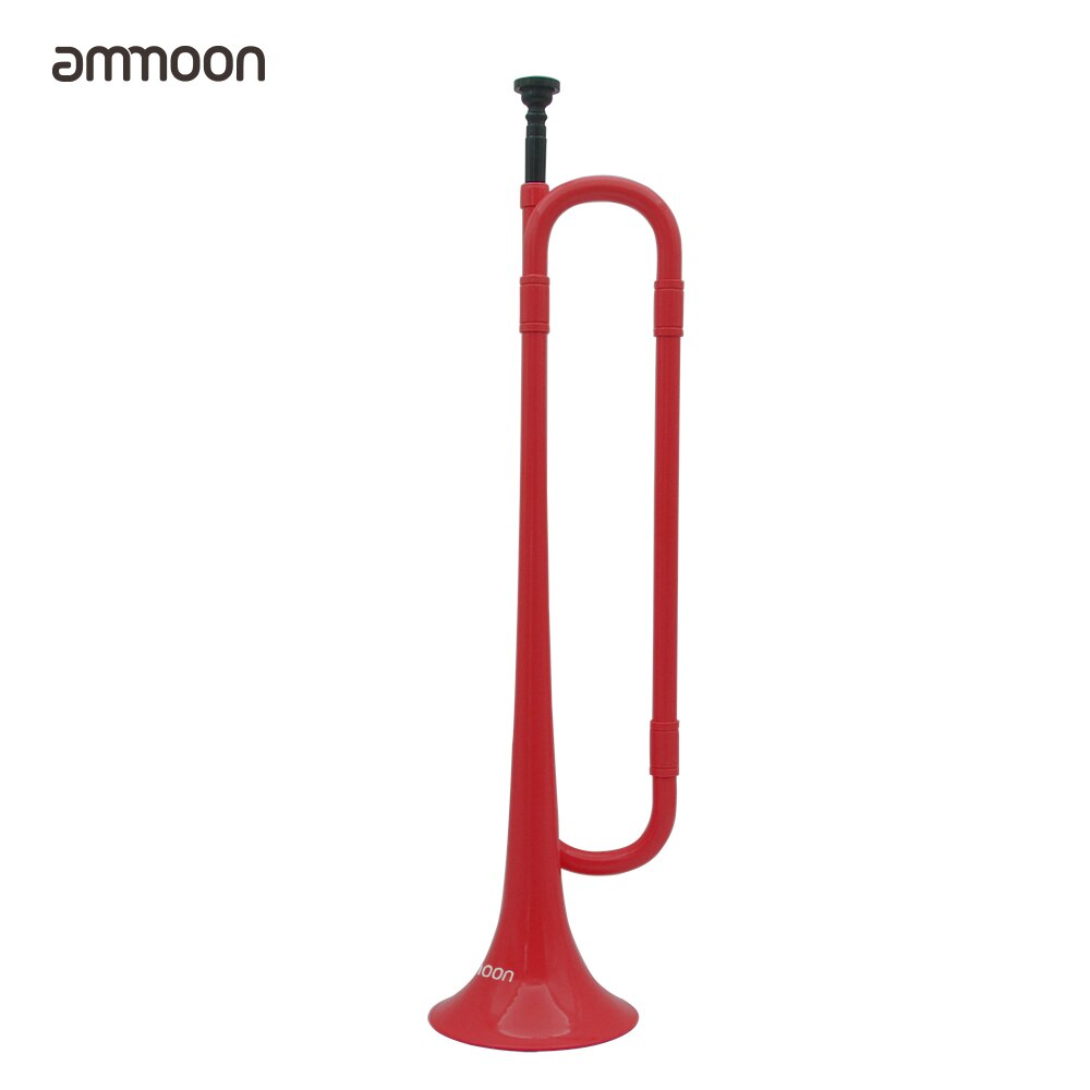 Trompeta ammoon B plana de cavalty de plástico respetuoso con el medio ambiente con boquilla para el estudiante de la Escuela de la banda: Rojo