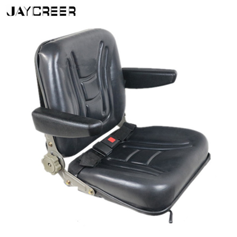 Jaycreer Universele Opvouwbare Emmer Seat Met Veiligheid Riemen Installeren Gat 255X275mm Voor Tractor, Vrachtwagen, Auto