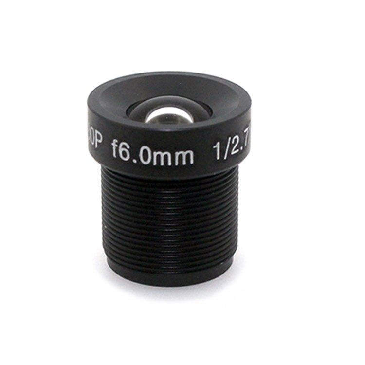 Single PCB Camera Lens CCTV Lens 1080P HD 1/3'' Focus 2.8/3.6/6/8mm M12 X 0.5mm for CMOS CCD Sensor: 6mm