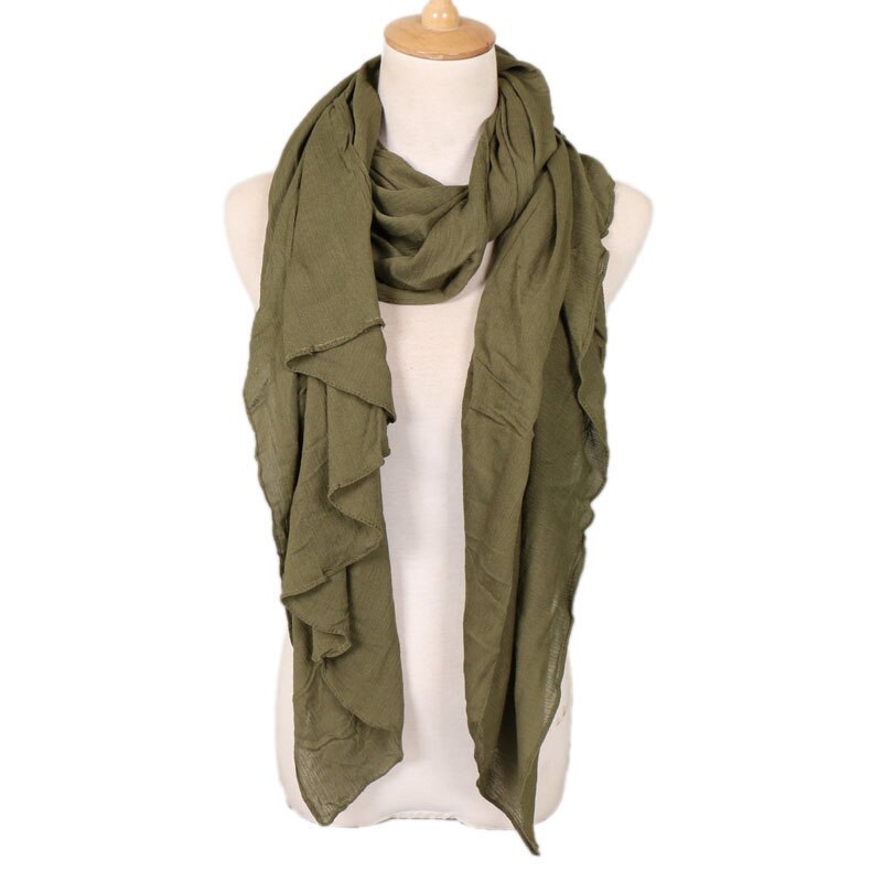Llaven – foulard froissé pour femmes, hijab de luxe, 100% rayonne, châle froissé, couleur unie, écharpe musulmane, grande taille 180x95cm: 11