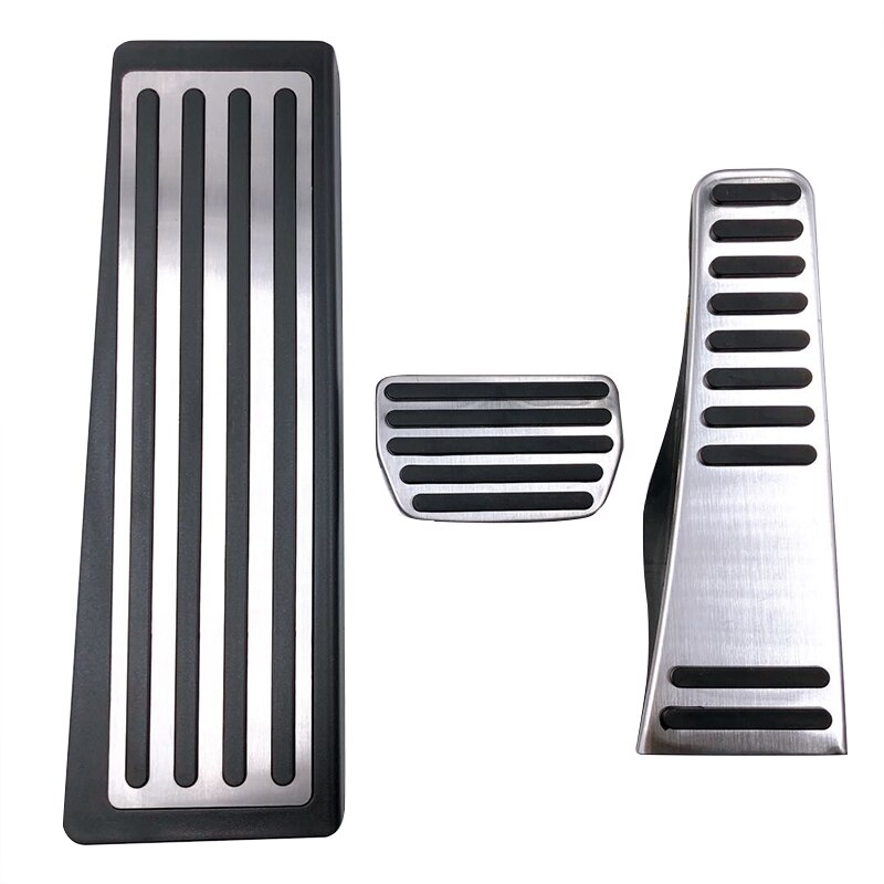 Voor Volvo XC60 XC90 S90 V90 2022 2023 2024 Roestvrij Auto Voetsteun Pedaal Gaspedaal Rempedalen cover Anti-Slip Pads: Black