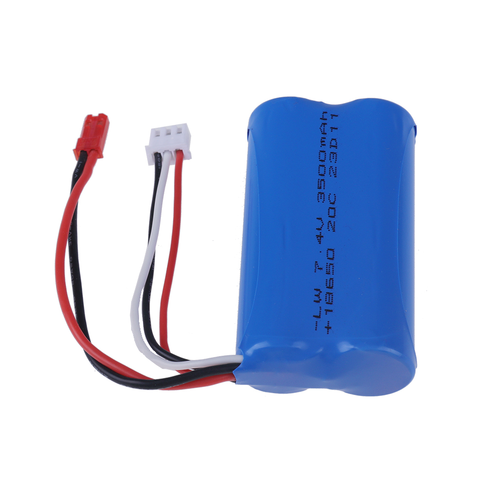 18650 7.4V 3500mAh Li-ion Battery With JST Plug 2S for UDIRC UD1601 UD1602 UD1604 UD1607 SG1603 SG1604 RC Flat Sports Car Toys​