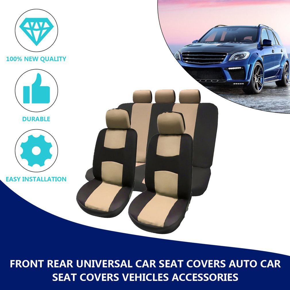 4 Kleuren Stijl Voor Achter Universele Auto Stoelhoezen Luxe Leuke Auto Stoelhoezen Voertuigen Accessoires