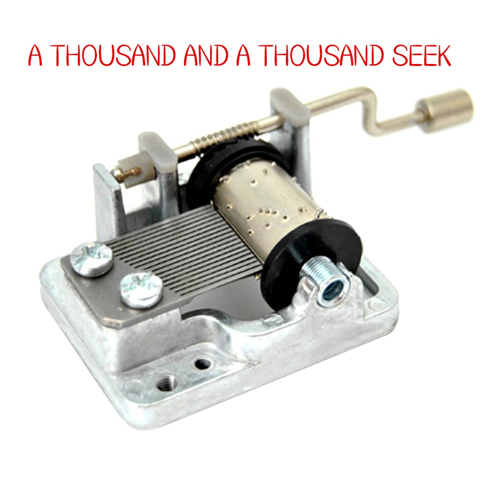 18-tones Music Box Mini Hand Cranking Metal Mechanical Musical Movement DIY Music Box Crafting Parts: Music 14