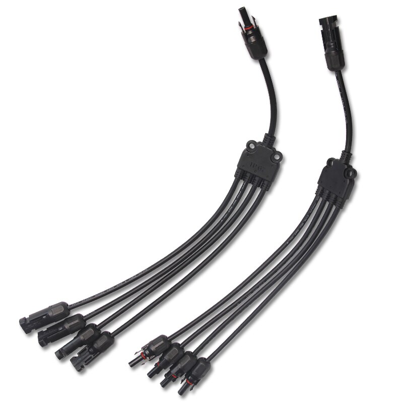 1 paire MC4 4y 3y 2y MC4 connecteur Y branche M/M/F et F/F/M, mc4y panneau solaire câble branche connexion série connexion parallèle