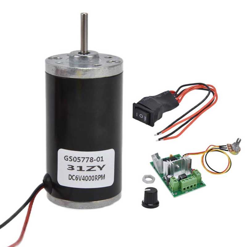High Torsion Motors Permanent Magnet Motor 120W High Speed for DIY: 6V4000RPM