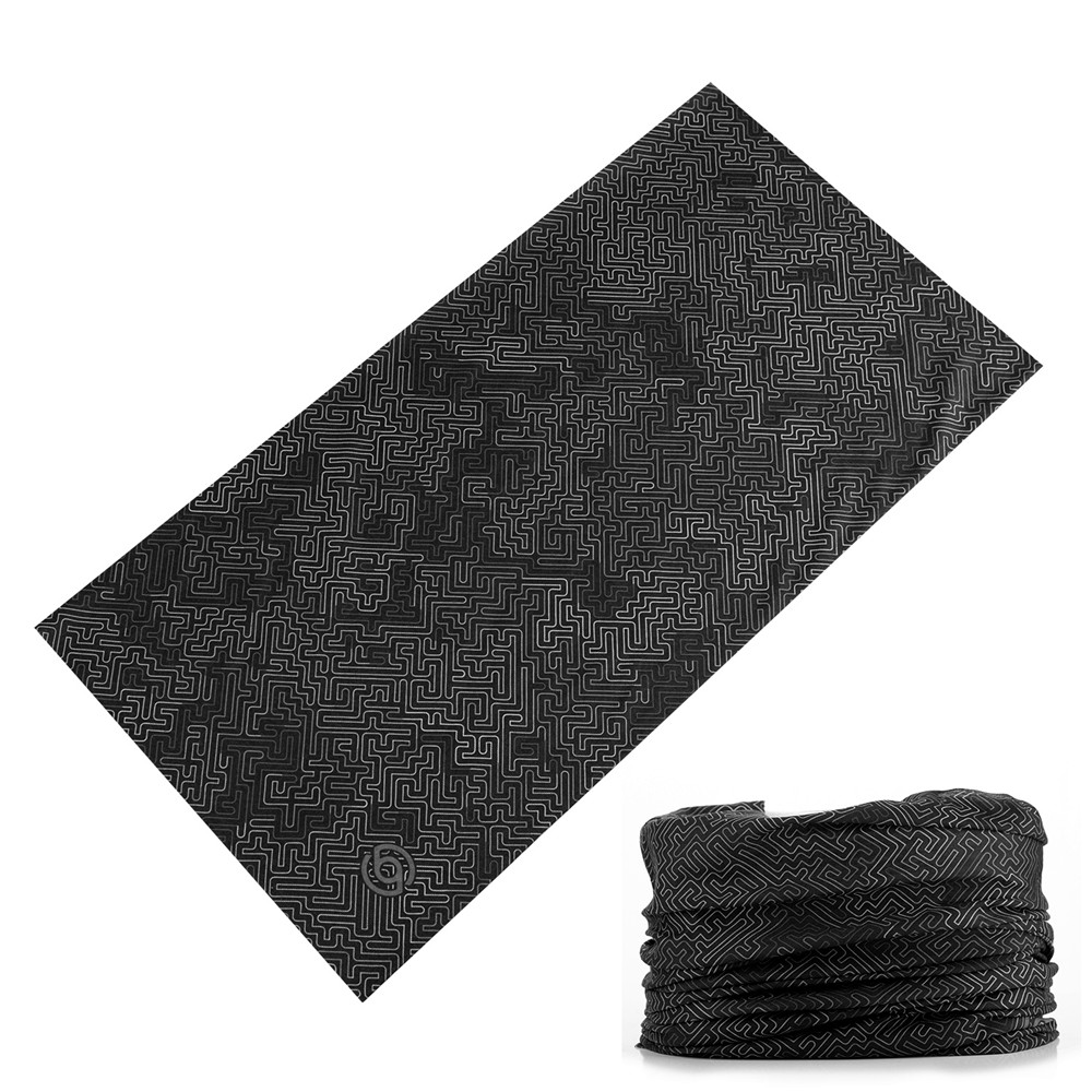 Green Bandanas Future Geometry Sports Headbands For Woman Man Balaclava Funny Face Mask Cycling Neck Scarf: light yellow