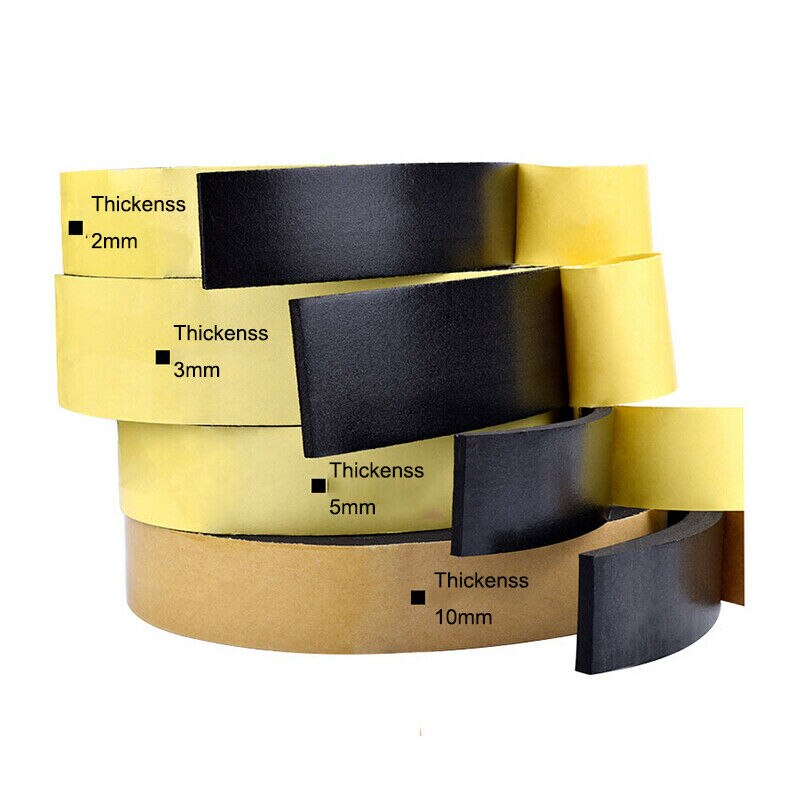 10M Sealing Foam Tape Strong Adhesive Sponge Mounting One-Sided Seal Tape Pad Door Window Sound Insulation Sticky 1mm Thickenss