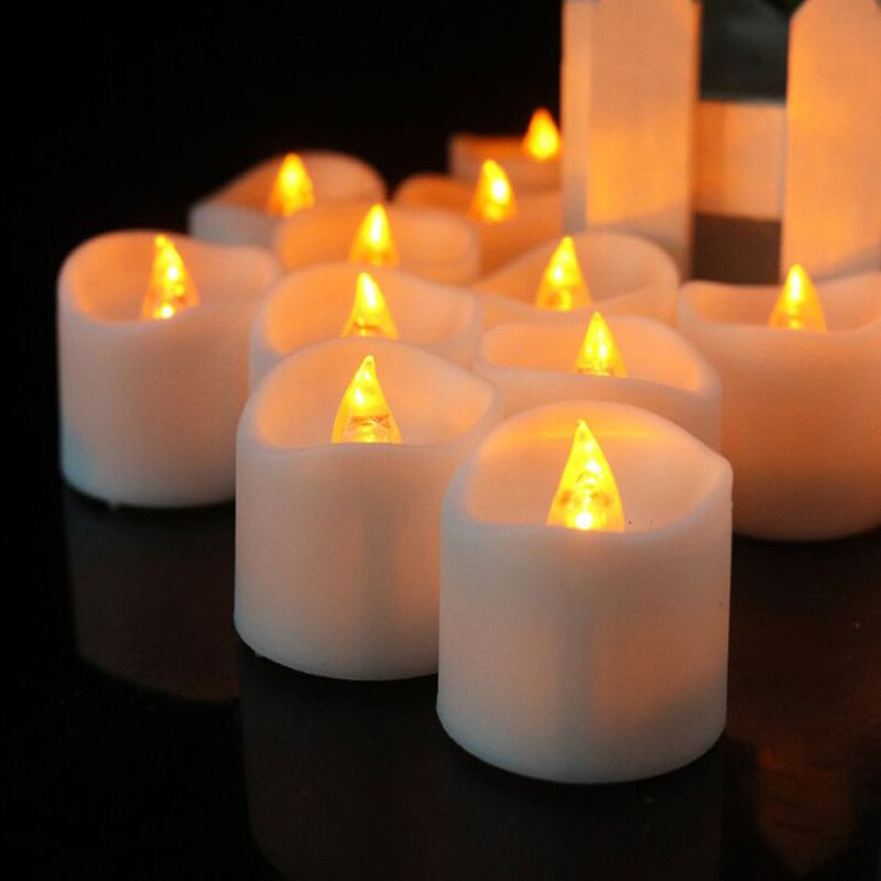 LED Tealight Candles Lamp Candles Light Votive Romantic Home Wedding Decor 7 Styles 3 Size Battery Best Smokeless