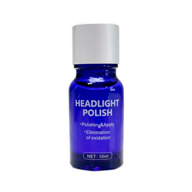 10ml/30ml Car Care Headlight Headlamp Cleaning Repair Restoration Plastic Polish Restorer Kit Renovation Fluid Auto Curing Agent: 10ml 1 pc