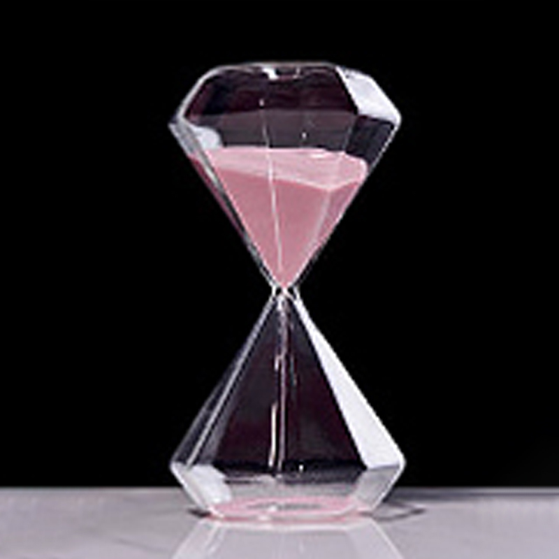 Clessidra in vetro creativo in muratura in stile nordico 30 minuti artigianato casa soggiorno scrivania decorazione accessori regali: leggero polvere