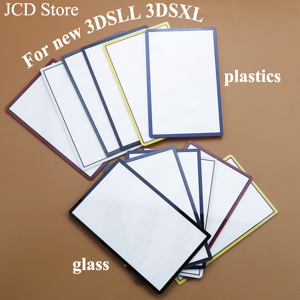 1 Piece Replacement Upper Upper Front Top Screen Frame Lens Cover LCD Screen For 3DS XL LL 3DSXL 3DSLL Plastic & Glass Lens
