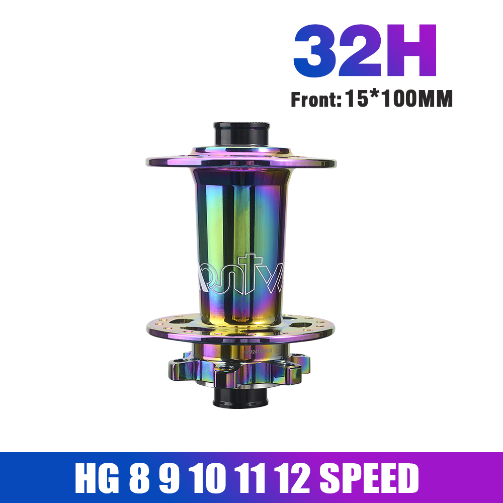 5 buje de rodamiento sellado buje MTB 6 trinquetes 120 clics delantero 9x100 15x100 trasero 10x135 12x142 buje de bicicleta HG Micro Spline Sram XD 8-12 V: Negro