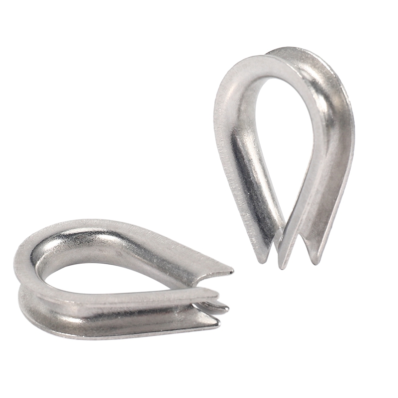 12 X Stainless Steel - 3Mm Wire Rope Loop Rope Thimbles