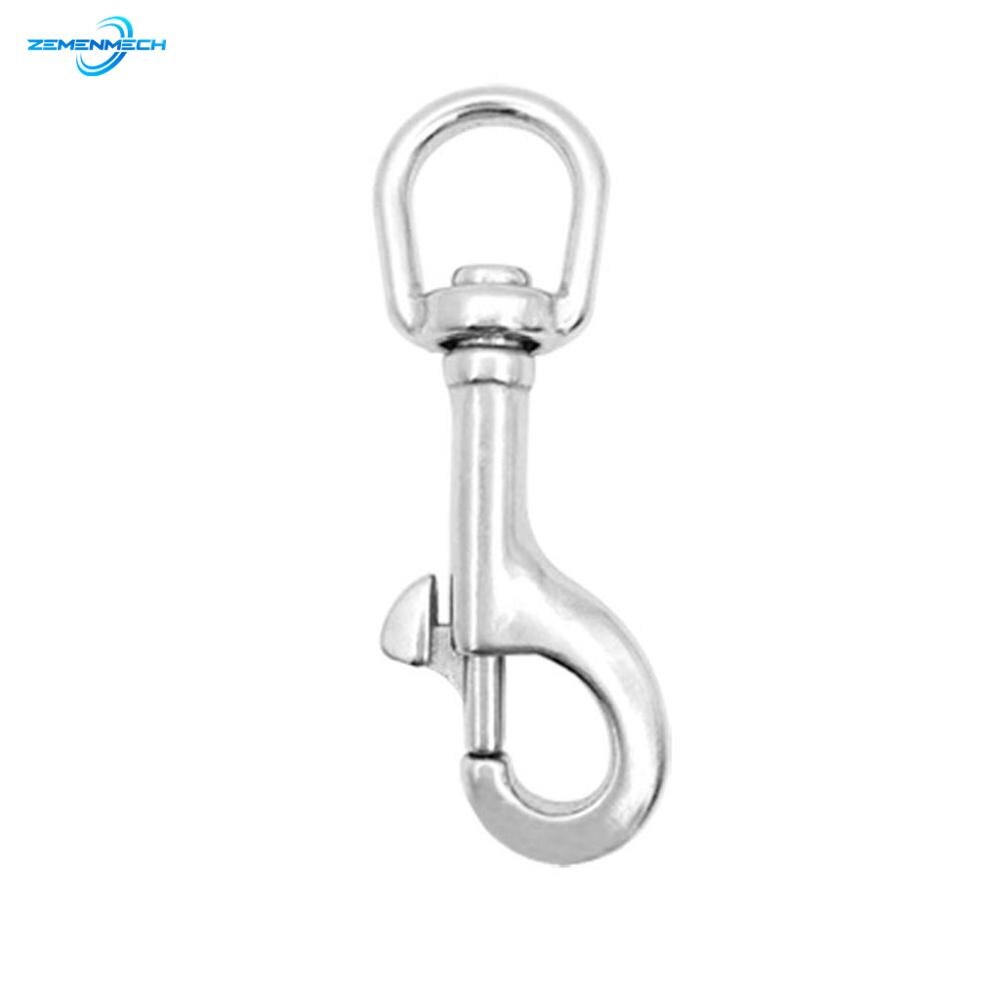 304 Stainless Steel Swivel-Eye Bolt Spring Snap Hook Square Eye Swivel Quick Hook Hiking Camping Carabiner Pet Chains Marine