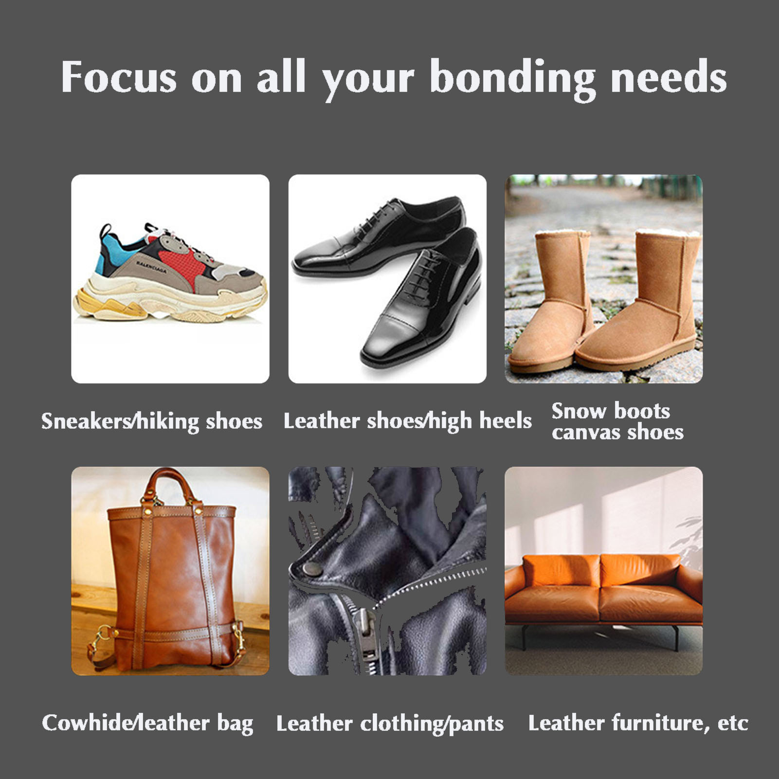 Doorzichtige schoenreparatielijm Geurarme sterke lijm Zachte harsschoenlijm voor het bevestigen van versleten schoenen of laarzen