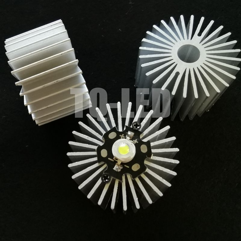 40mm*25mm køleplader i aluminium 3w 5w højeffekt led billampe radiator