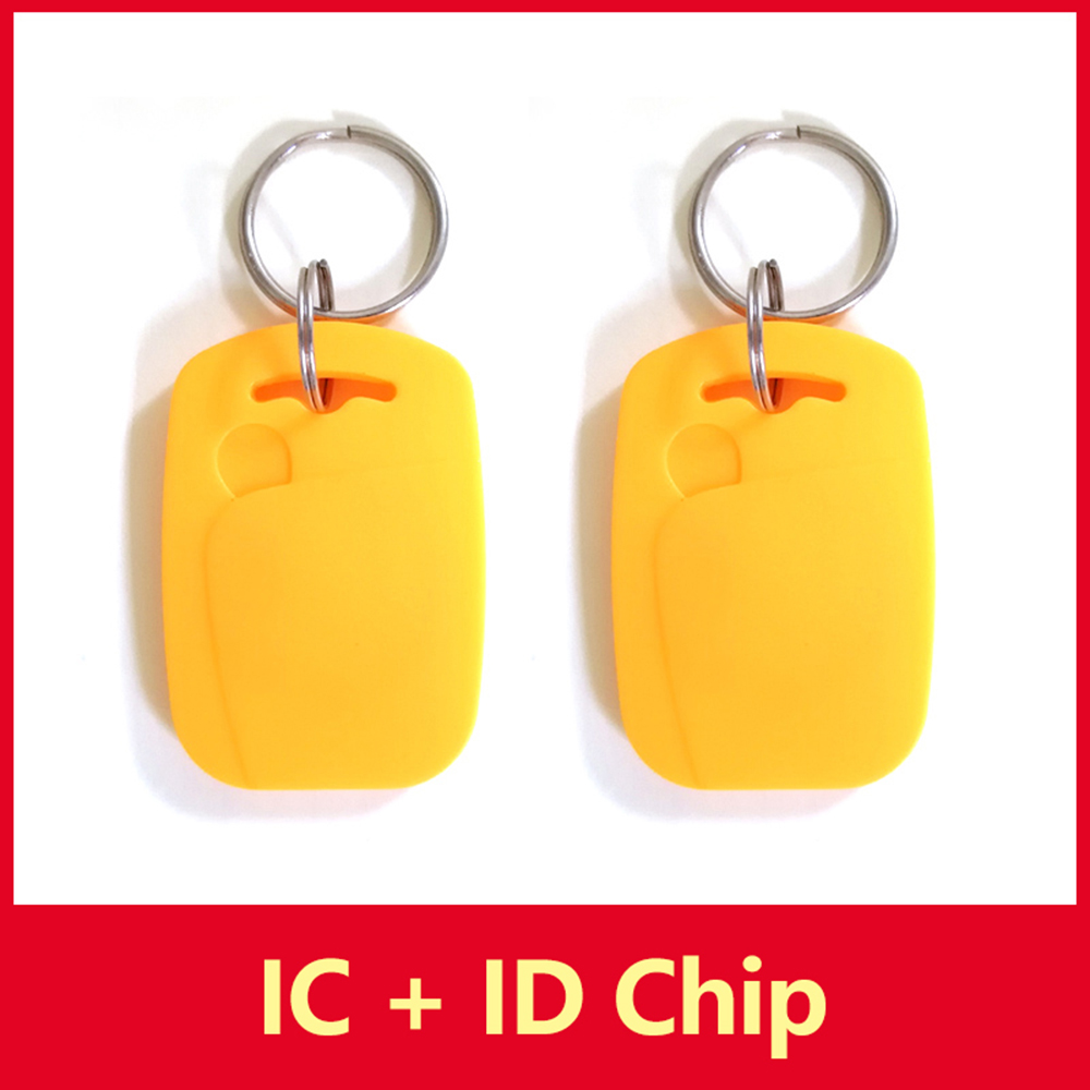Llaveros RFID NFC con Chip Dual regrabable, 13,56 Mhz, 125Khz, Gen1, UID, T5577, 5 unidades por lote