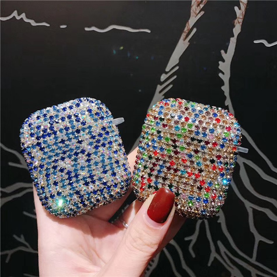 Luxe Bling Glitter Diamond Hard Case Voor Apple Airpods Pro Case Strass Accessoire Cover Voor Airpods Pro Headset Kristal Tas