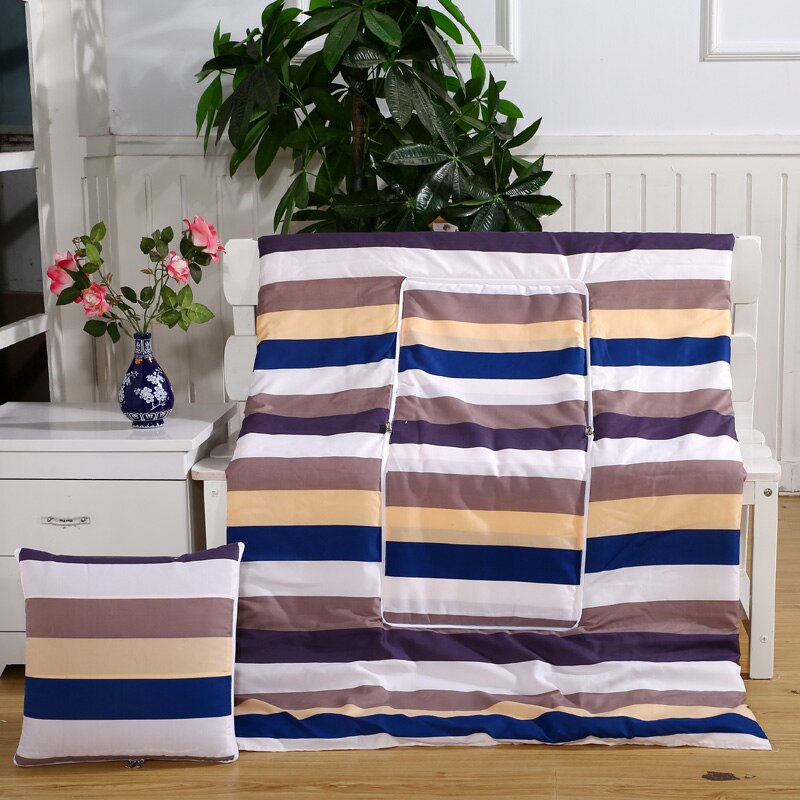 Bomull tegneserie quilt teppe bærbart sammenleggbart firkantet pute hjemmekontor bil air condition quilt: 12