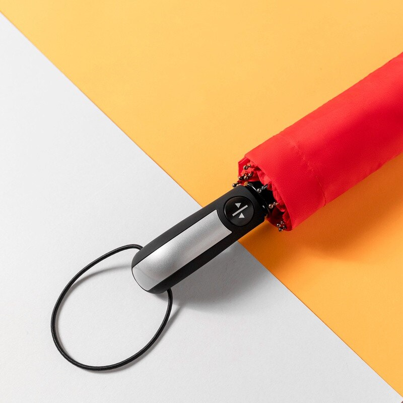 Red Fully Automatic Folding Umbrella Rain Women Wedding Bride Umbrellas Female Windproof 10 Ribs Goddess Paraguas Manual