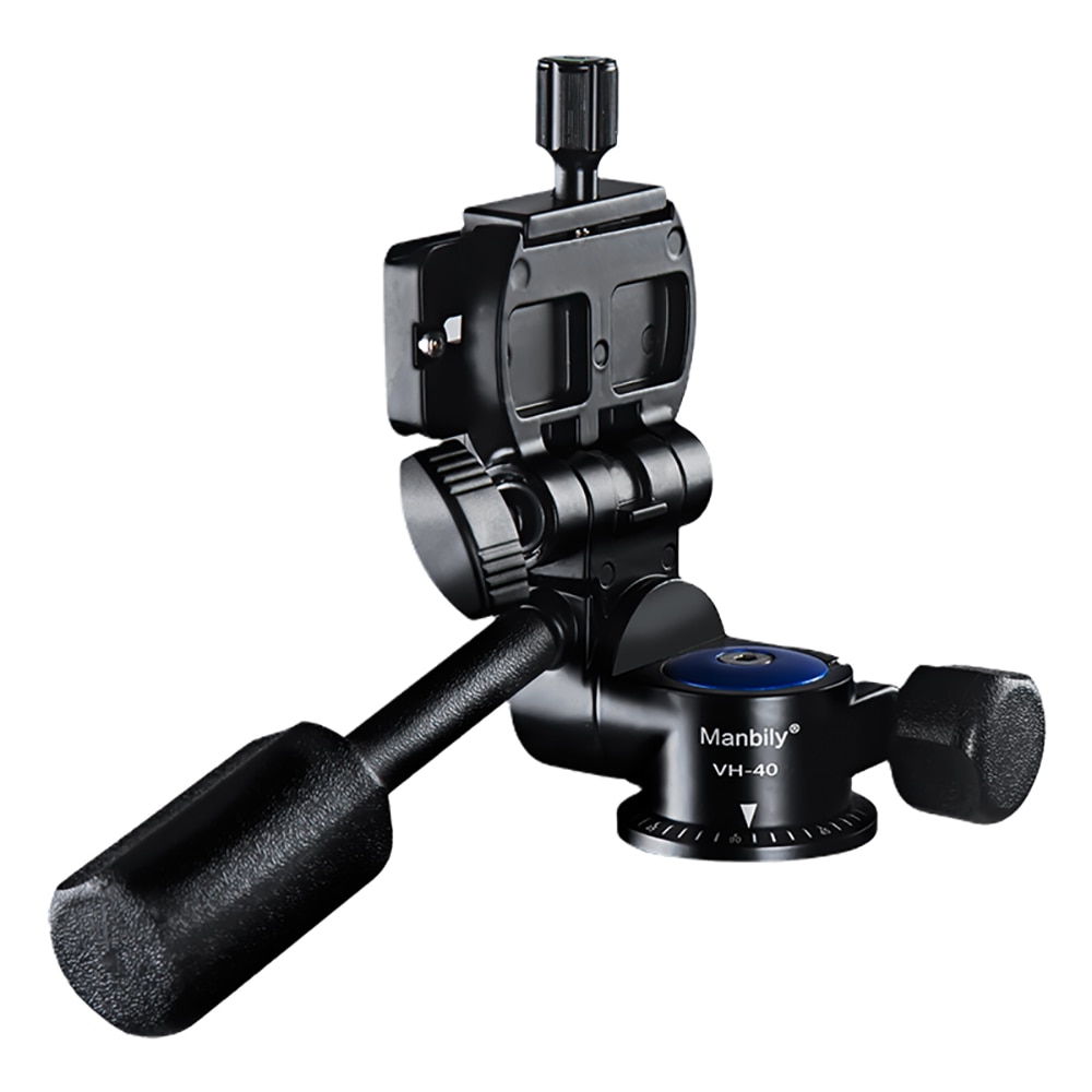 Manbily VH-40 Professionale Mini Del Telefono Video Testa Treppiedi Trascina Fluid Pan Testa 1/4 "A Vite