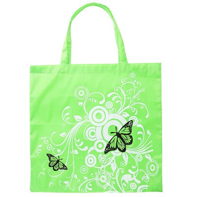 Bolsas de compras reutilizables impermeables para mujer, bolso plegable Oxford, tela de Estampados de flores de mariposa ecológica, bolsa de la compra