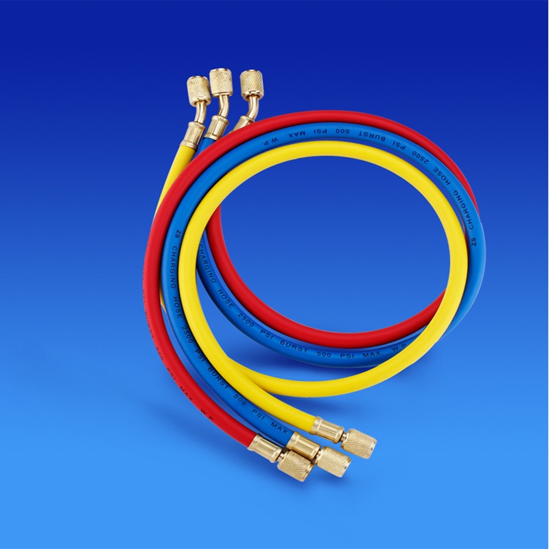 Car Air conditioning refrigerant filling tube cold medium Freon R134A Refrigerant charging hose Pressure Gauge 536G