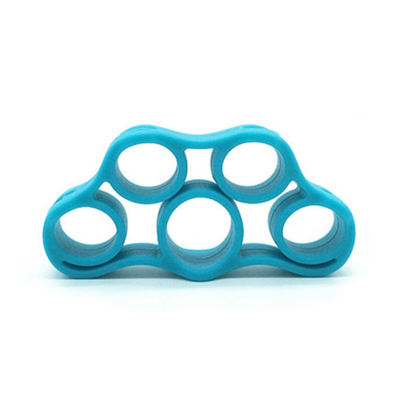 Fitness apertos de mão treinador faixa de resistência mão pinça de pulso maca dedo expansor exercício bandas de resistência dedo.: Azul