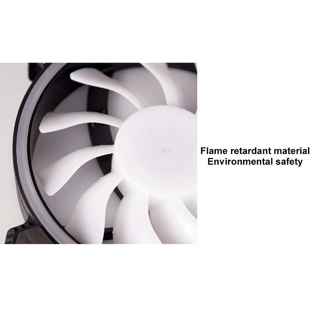 Mute LED RGB Light Color Changing Heatsink Cooling Fan Computer Case Cooler