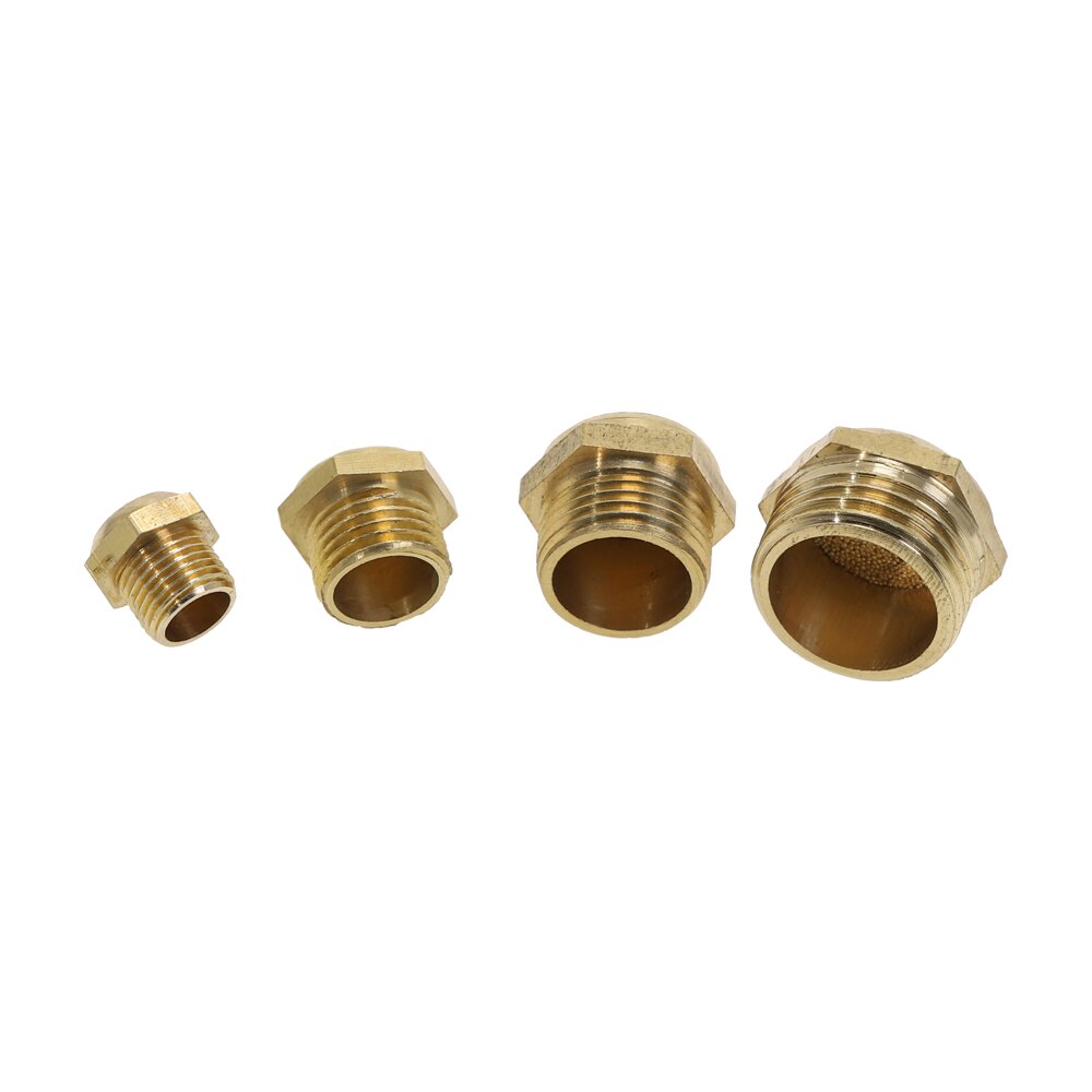 Exhaust Muffler Thread (1/8&quot;1/4&quot;3/8&quot;1/2&quot;) Pneumatic Plug Silencer Brass Connector BSLM-01/02/03/04 for Solenoid Valve Fitting