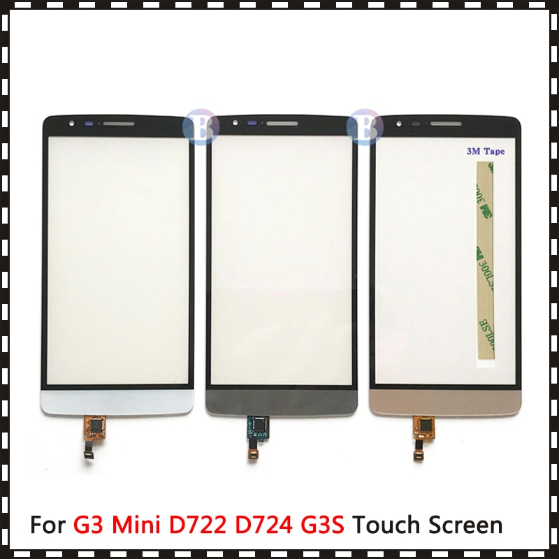 Vervanging 5.0 "Voor Lg G3 Mini D722 D724 G3S Touch Screen Digitizer Sensor Outer Glas Lens Panel zwart Wit Goud