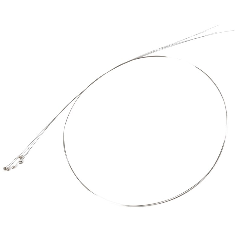 10 Stuks Silver Tone Stalen Snaren E-1 Voor Akoestische Gitaar