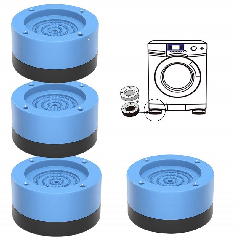 4Pcs/set Anti Vibration Feet Pads Rubber Legs Anti-Vibration Pad Dryer Refrigerator Base Fixed Non-Slip Pad: 02