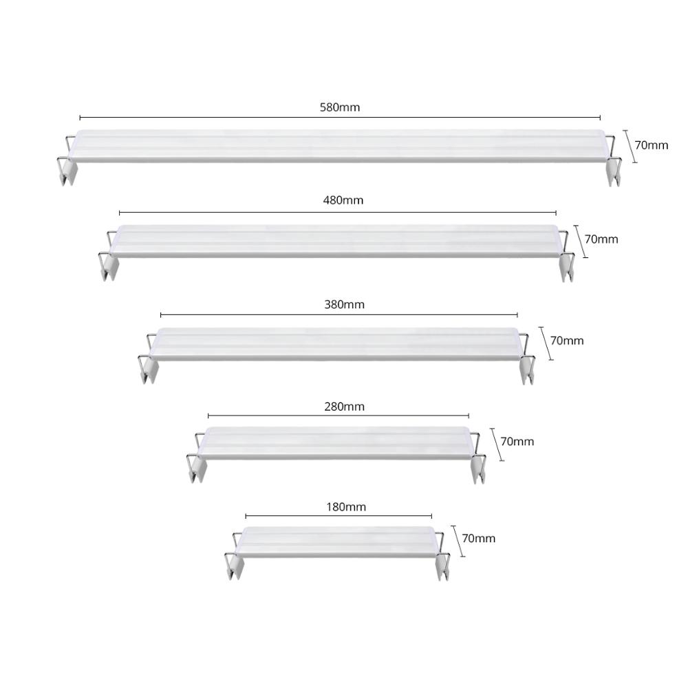 Tira de luz LED de 220V para acuario, luz LED impermeable con Clip para pecera, decoración subacuática, iluminación sumergible, lámpara de cultivo de plantas de 18-48cm