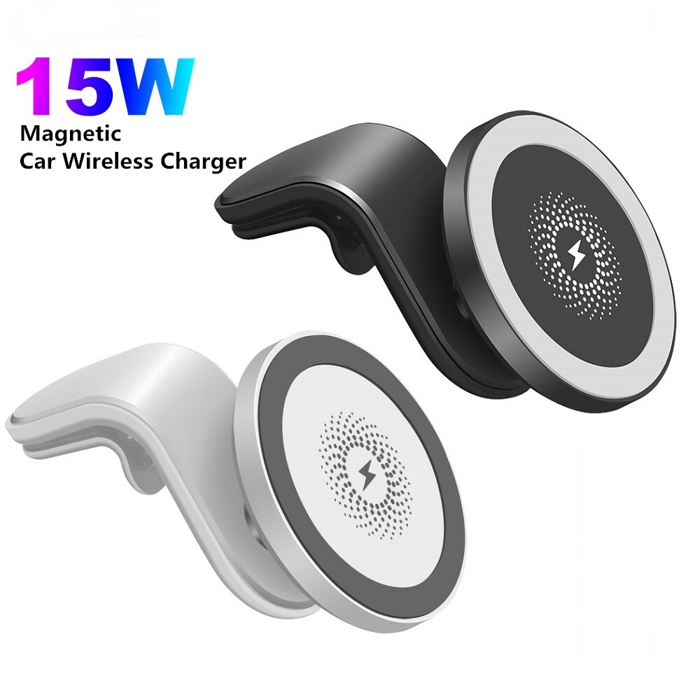 Magnetische kabellose autoladehalterung mit 15w halterungen für iphone 12 mini, 12 pro max und macsafe – schnellladefunktion für mobiltelefone