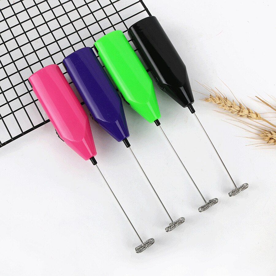 Milk Foamer Coffee Whisk Mixer Electric Blender Egg Beater Mini Frother Handle Stirrer Cappuccino Maker Cooking Tool (1 Pack)