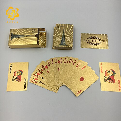 Dubai Building and scenery image silver Foil Plated Cards Waterproof Playing Card Limited Edition Collection: Dubai6