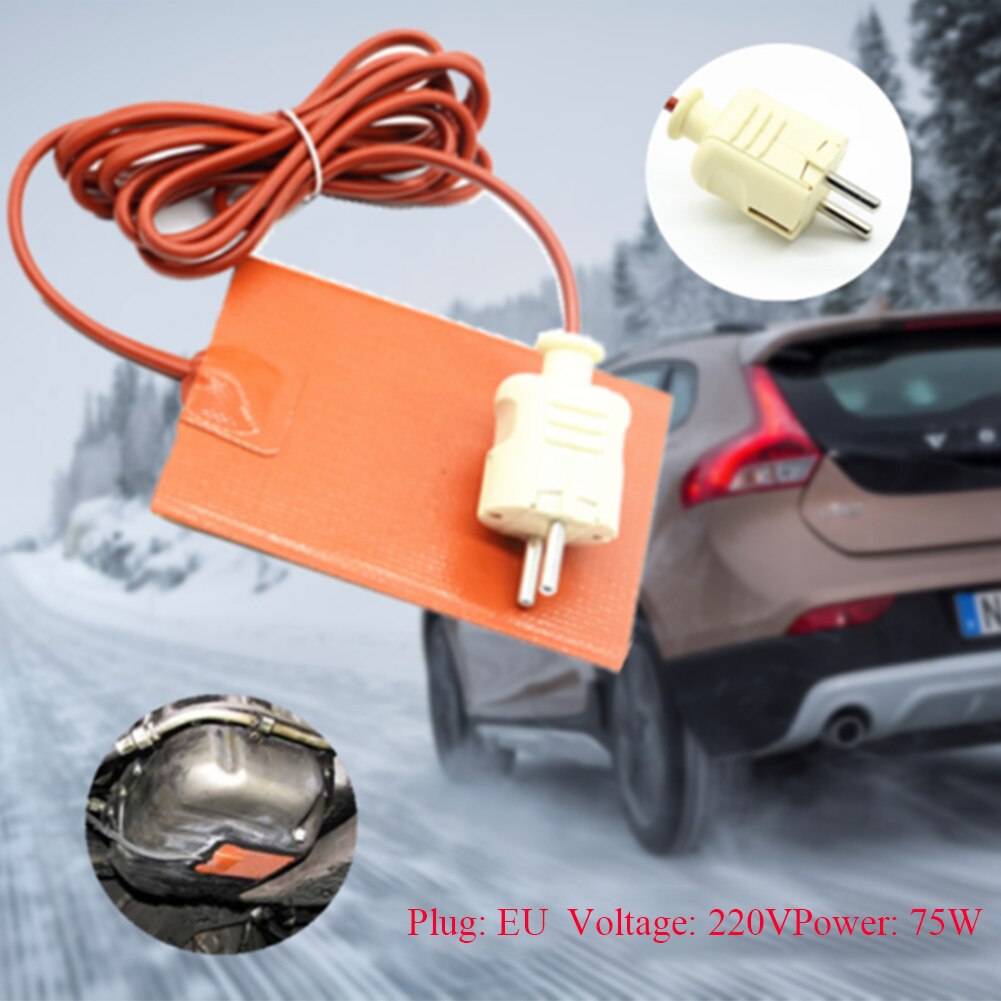 75W Antifreeze Hydraulic Tank Engine Heating Pad Tool Flexible Waterproof Accessory Thermal Universal Car Uniform Temperature