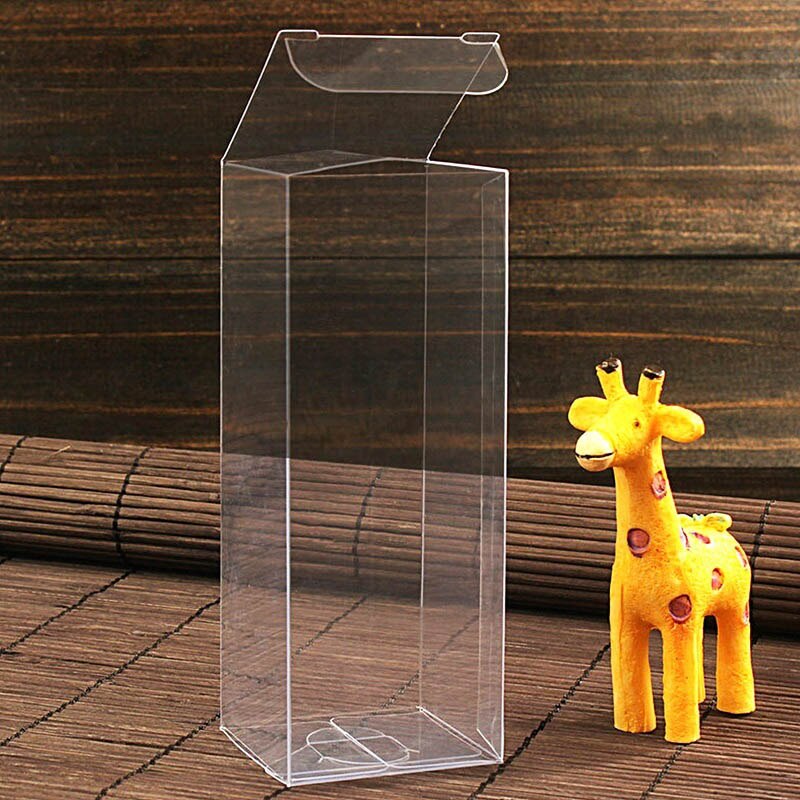 10pcs/lot Clear Pillow Shape PVC Box Jewelry Packaging Display Box Transparent Candy Package Display Box Party Supply: 4x4x10.5cm