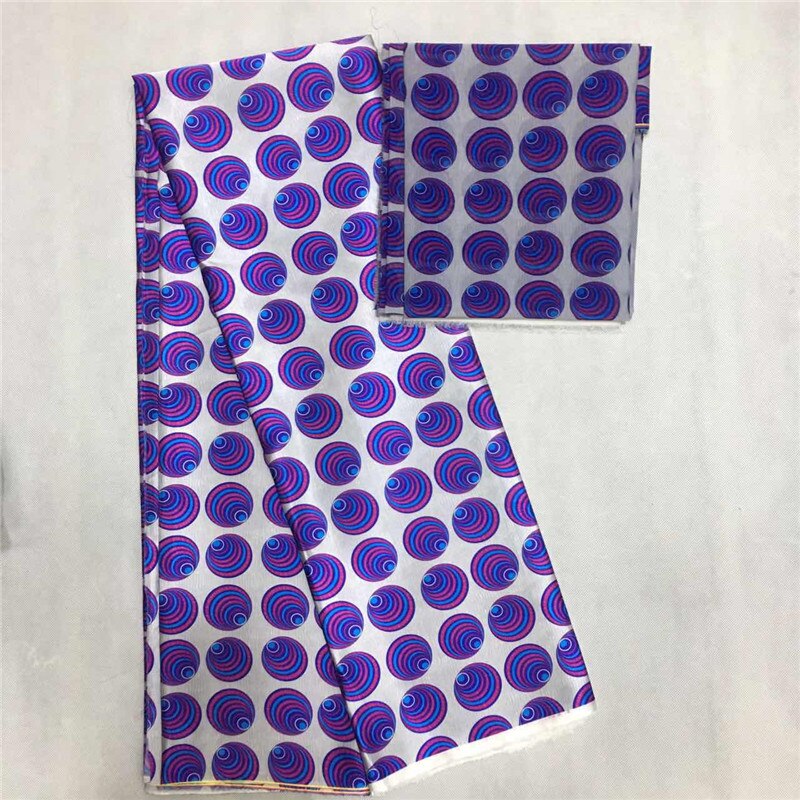 Digital Printed Satin Fabric African Ankara Wax Prints Pattern Nigerian Satin Fabric For Sewing Party Dress