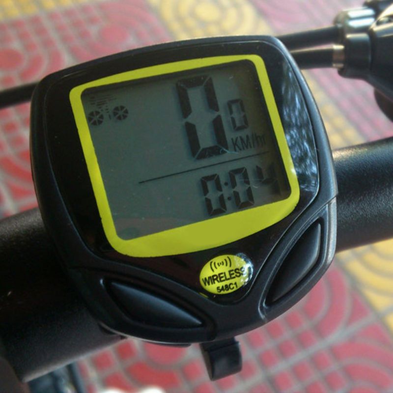 Bicycle Wireless Digital Speedometer Outdoor Bike Cycling Odometer Speed Counter 875D