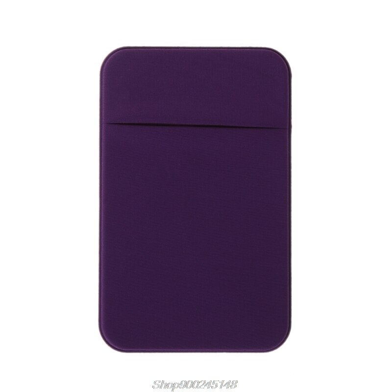 Mobile Phone Credit Card Wallet Holder Pocket Stick-On Adhesive Elastic Tool S01 20: PL