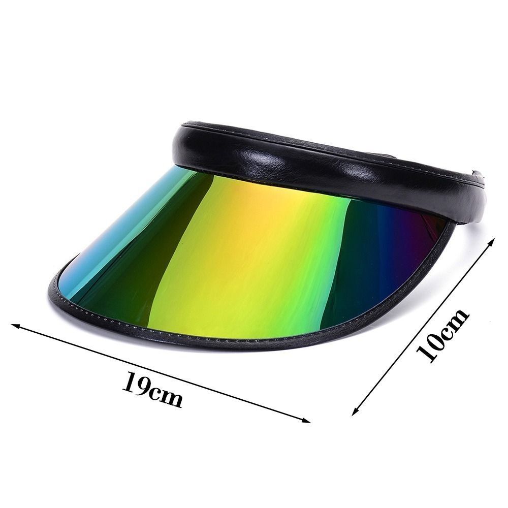 Pvc sommerbaseballhatt gjennomsiktig plast sportsvisirer dame menn anti-uv solhette utendørs solskjermhatt