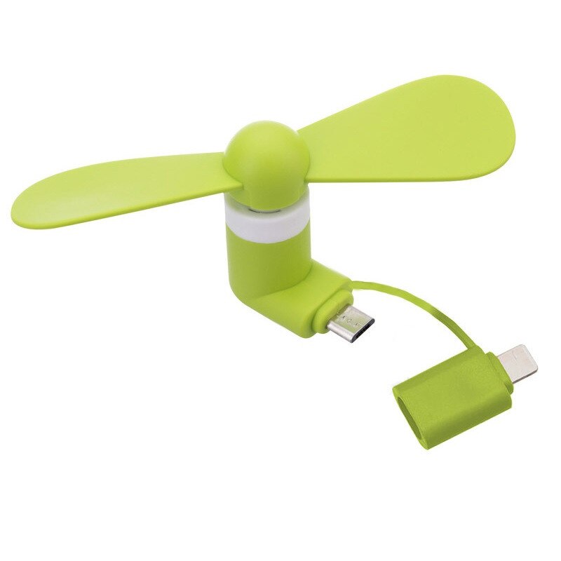 Mini portátil 2 em 1 ventilador do telefone móvel micro adaptador usb tipo de smartphone para iphone android micro handheld ventilador de refrigeração celular: 05