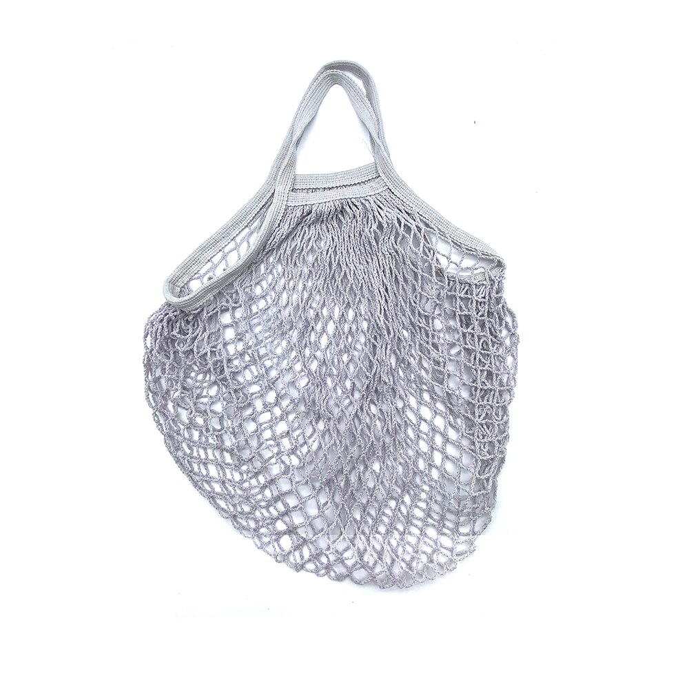 Totes Gittergewebe Tasche Baumwolle Schnur Produzieren Einkaufen Schildkröte-taschen Lebensmittel Kurzen Griff Netz Schulter-Tasche Obst Gemüse wiederverwendbar: K