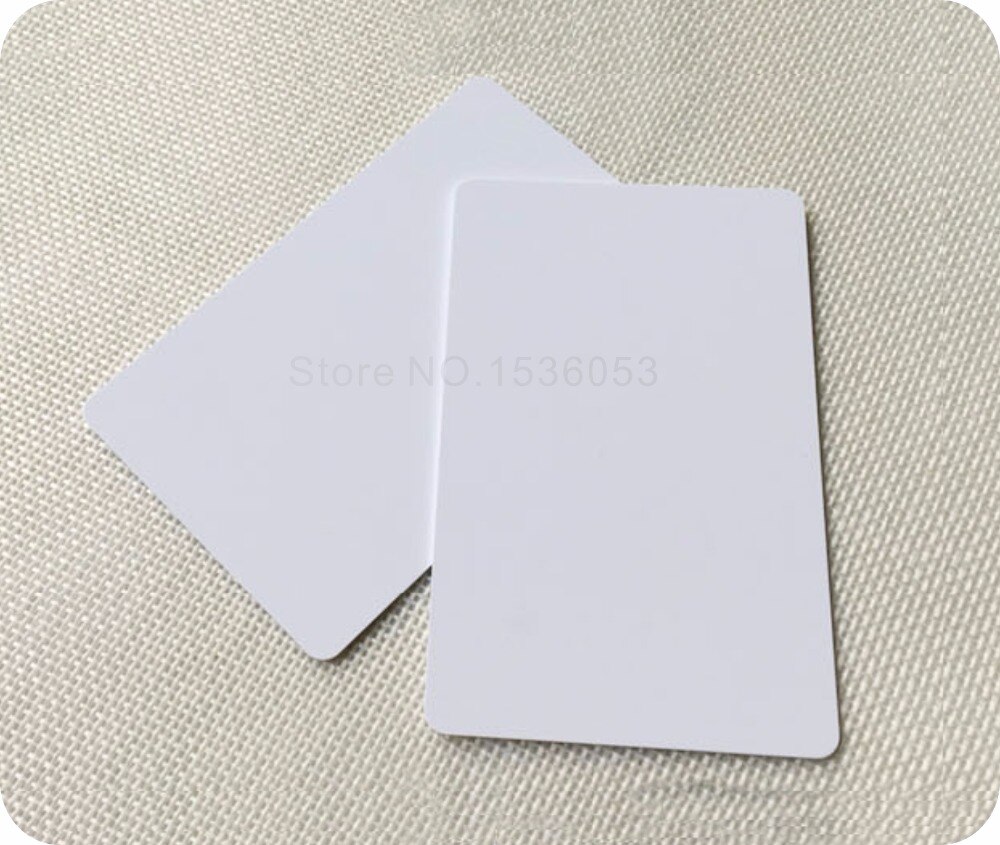 100 Blank Printable PVC Plastic Photo id White Credit Card 30Mil CR80