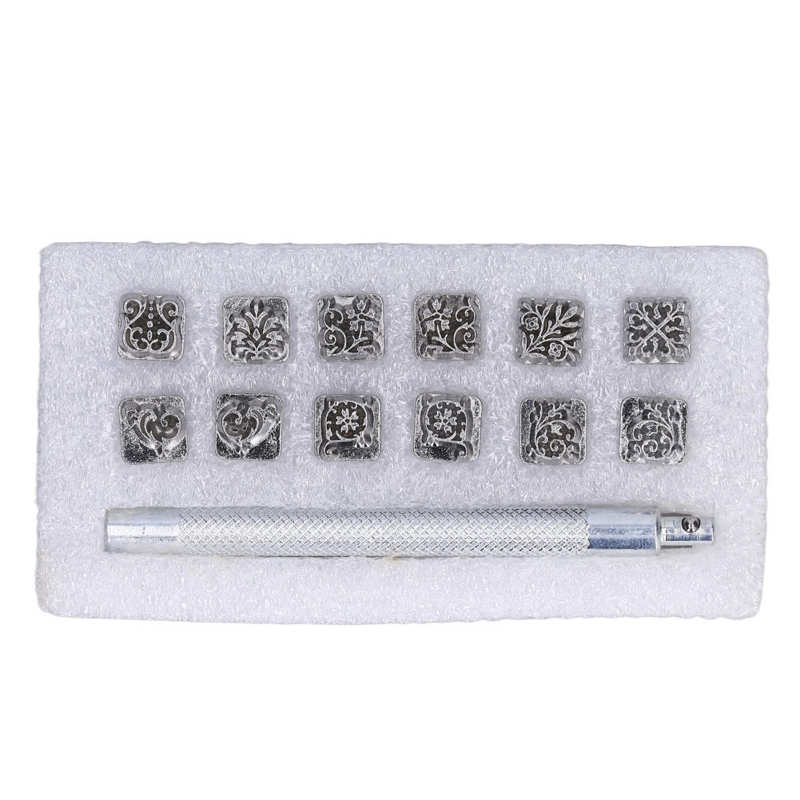 Leather Stamps Leather Stamping Kit DIY Production for Home for Suitcase for Wallet: Style3