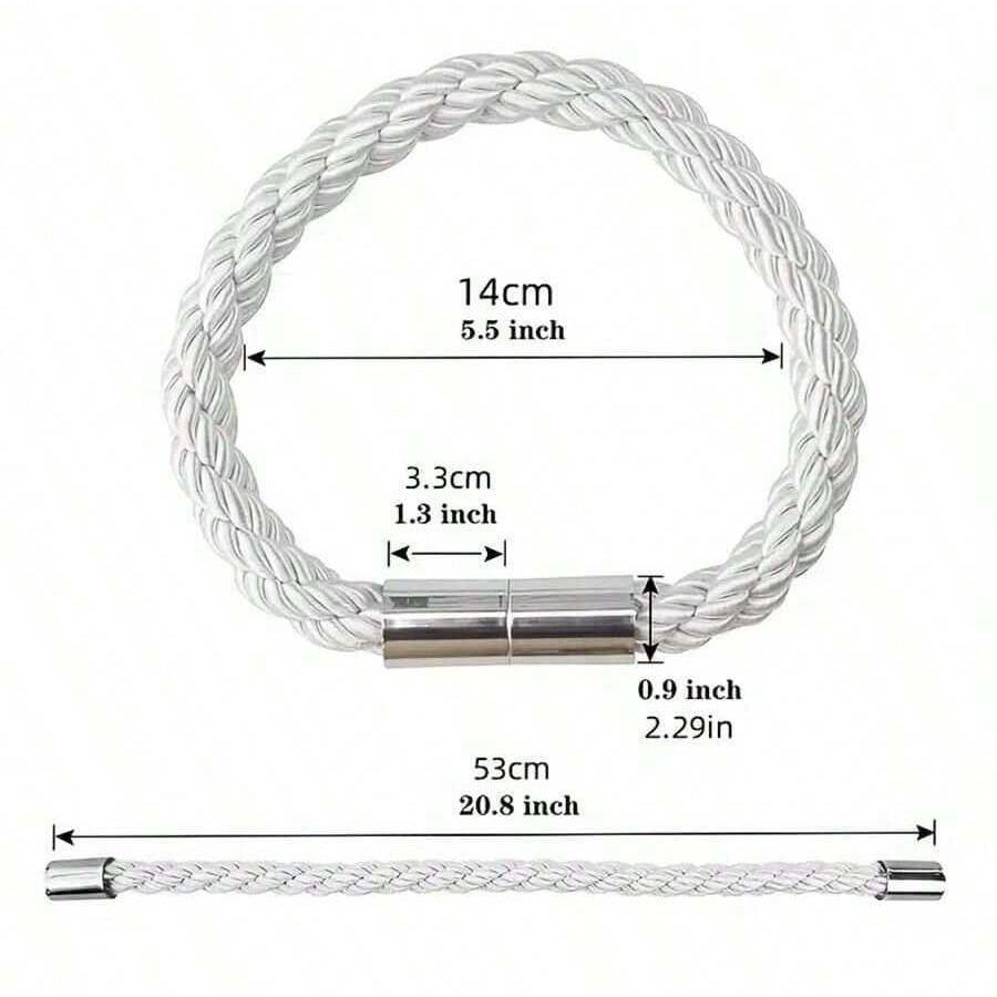 Modern Simple Thick Rope Twist Curtain Tie Rope Without Punching Installation Magnetic Buckle Decorative Home Accessories