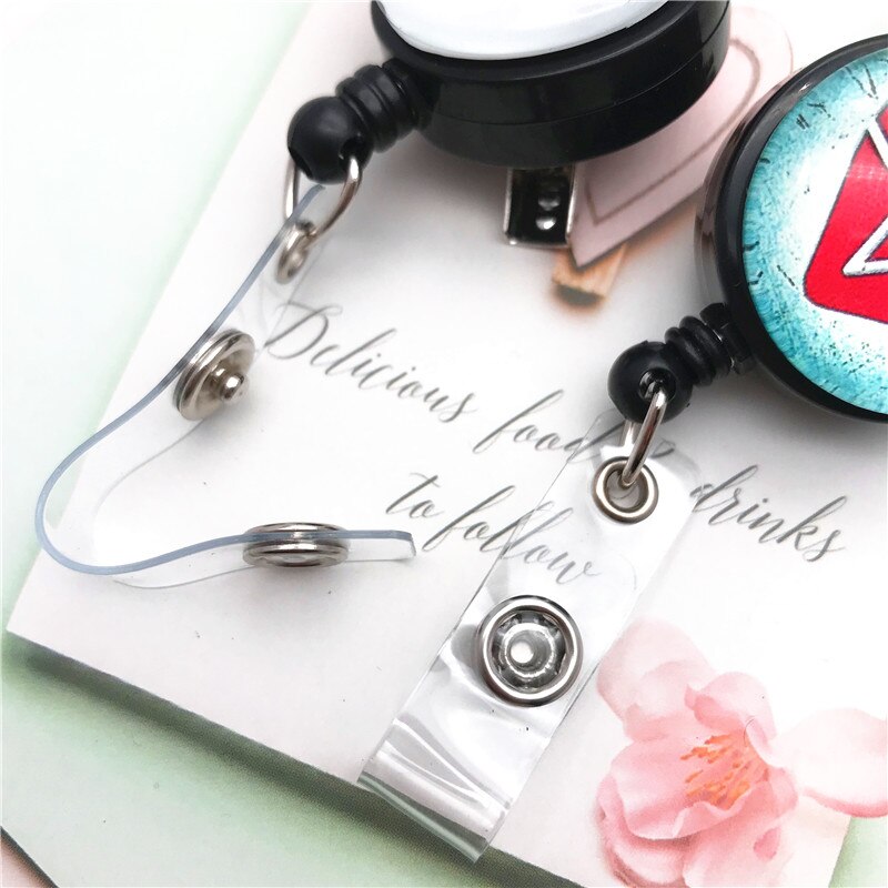 Hjerte stetoskop tilbagetrækkelig sygeplejerske badge hjul klip id navn kort badge holder sygeplejerske udstilling hospital kontorartikler